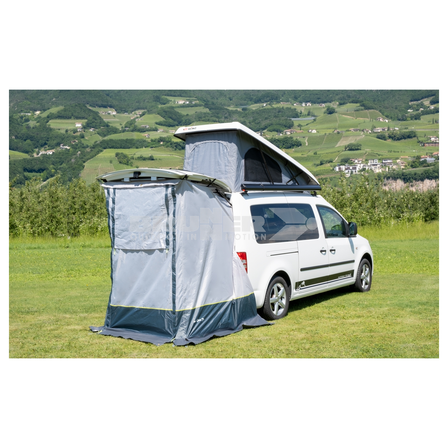 Brunner Heckklappenzelt Pilote VW Caddy, Vorzelte & Sonnenschutz, Camping