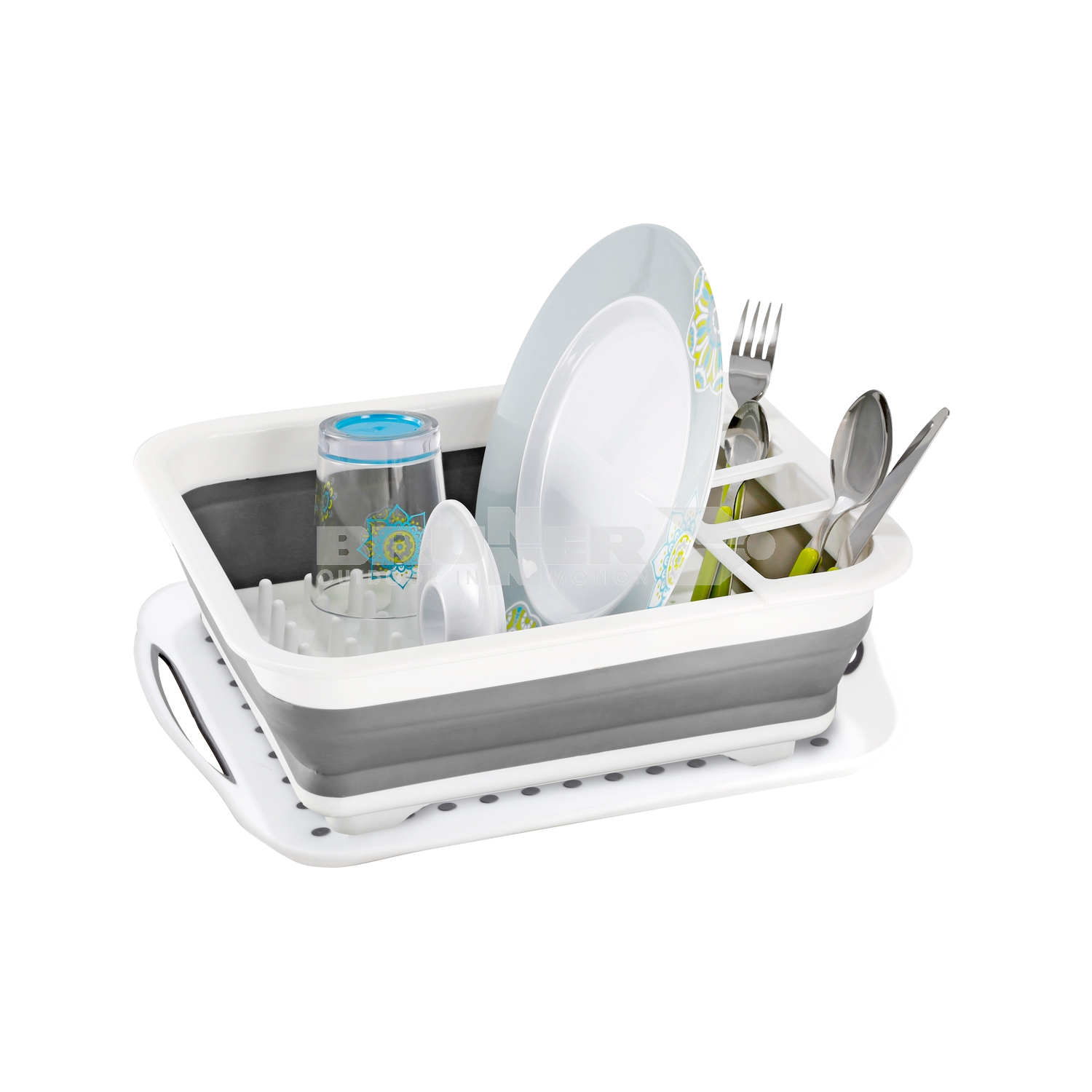 Folding Dish Rack - Dish Drainer Folds Away When Not in Use