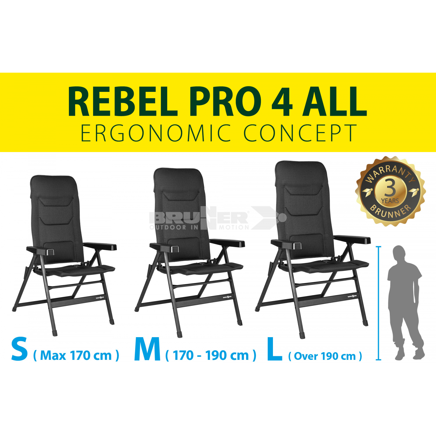 Details about   TOP RANGE RECLINING camping CHAIR FOOT REST BRUNNER REBEL PRO small med large 