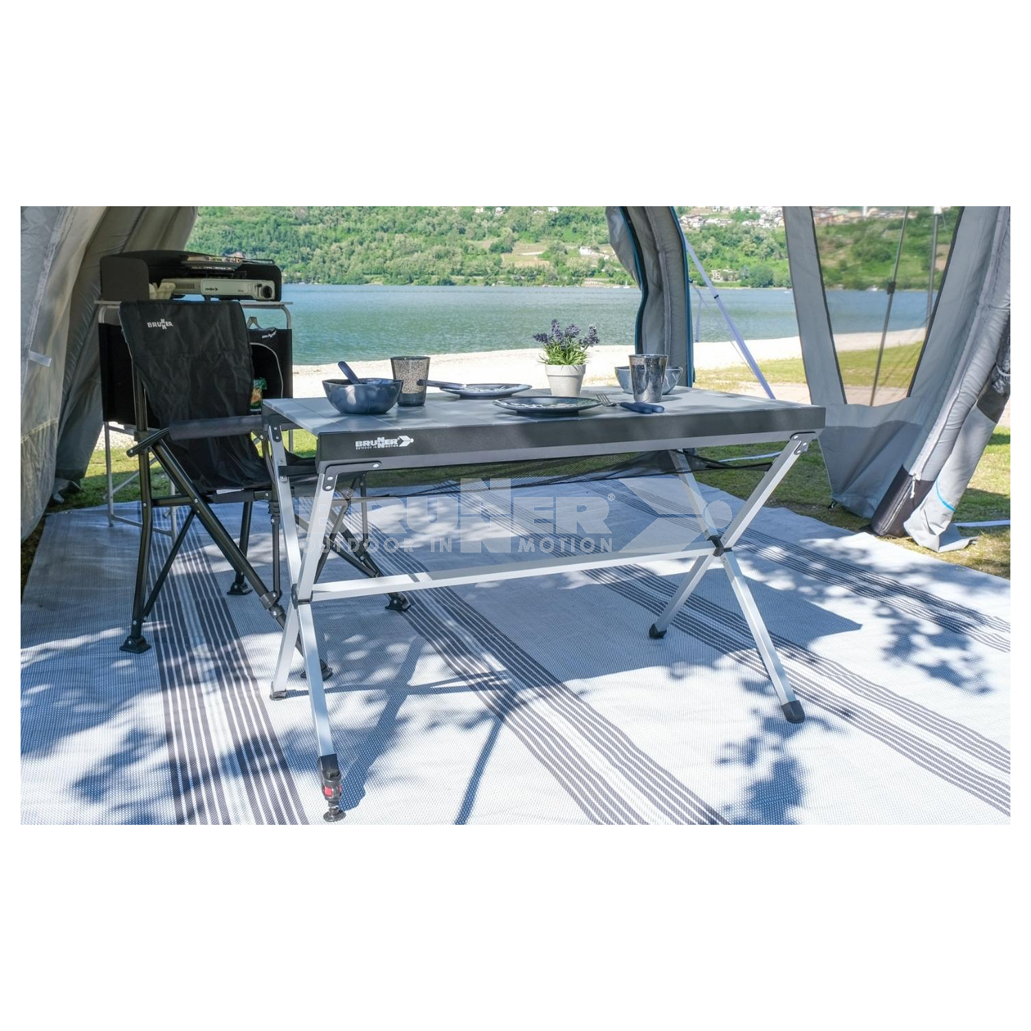 Brunner Table Titanium Axia 4 Caravan Camping Motorhome Outdoor Table 