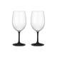 SET WINEGLASS THANGO BLACK & WHITE