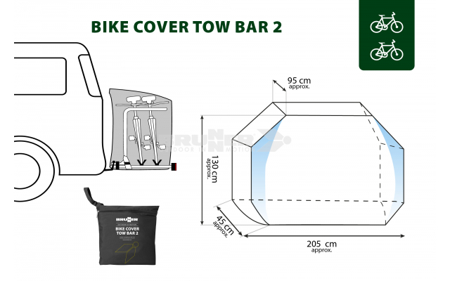 BIKE COVER TOW BAR